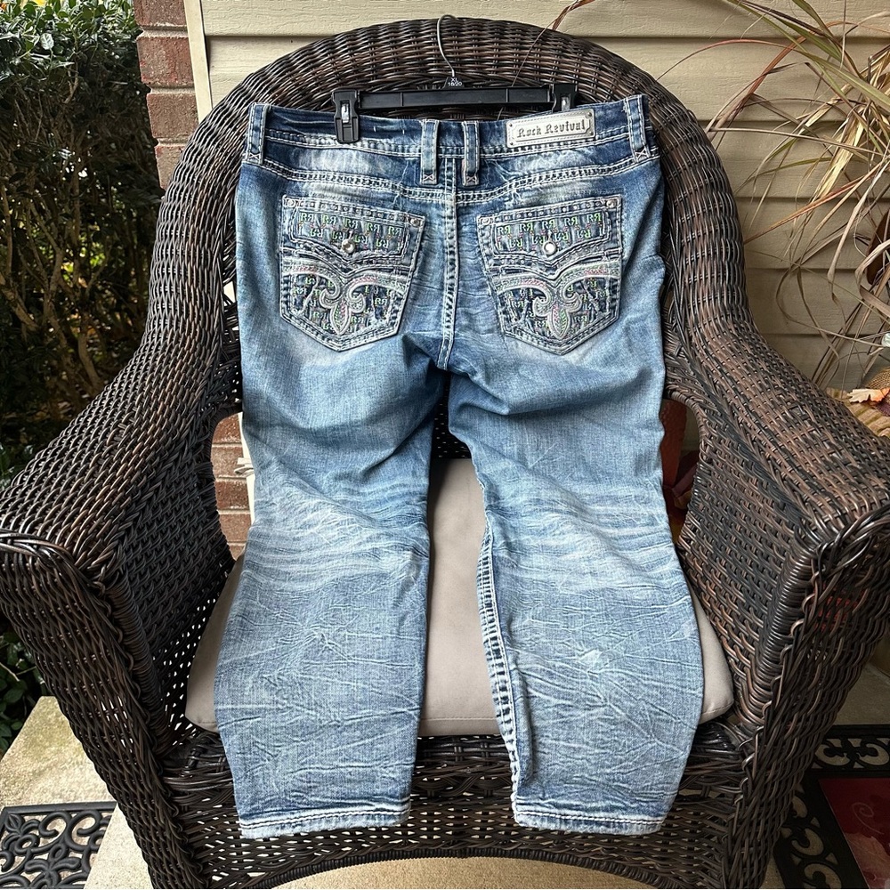 Rock Revival Celinda Low Rise Ankle Skinny Stretch Jean 34x27